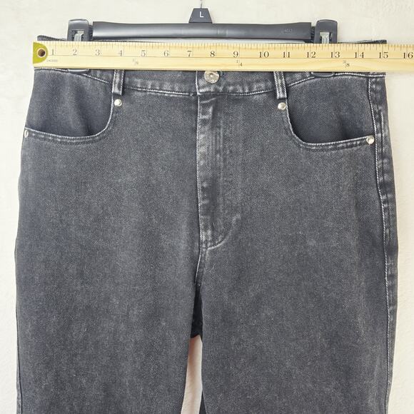 MODITEC Jeans Mens 30x29 Black Denim Buckle Strap Legs Goth Whimsigoth Rave Emo - Picture 13 of 16